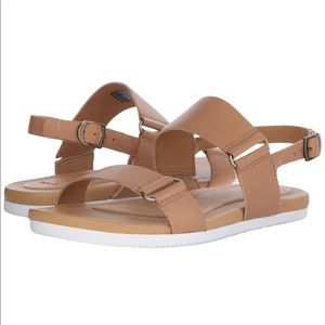 Teva Avalina Leather Tan Brown Sandal Strappy